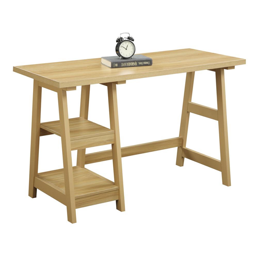 Designs2Go Trestle Desk with Shelves - Convience Concept, Inc.