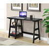 Designs2Go Trestle Desk with Shelves - Convience Concept, Inc.