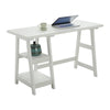 Designs2Go Trestle Desk with Shelves - Convience Concept, Inc.