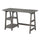Designs2Go Trestle Desk with Charging Station, Charcoal Gray - Convenience Concepts