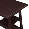 Designs2Go Double Trestle Desk with Shelves - Convenience Concepts