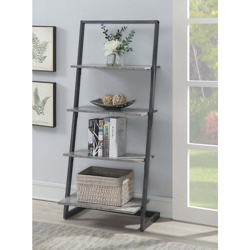Graystone 4 Tier Ladder Bookcase/shelf - Convience Concept, Inc.