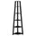 Newport 5 Tier Corner Bookshelf Black - Convenience Concepts