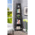Newport 5 Tier Corner Bookshelf Weathered Gray - Convenience Concepts