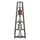 Newport 5 Tier Corner Bookshelf Weathered Gray - Convenience Concepts