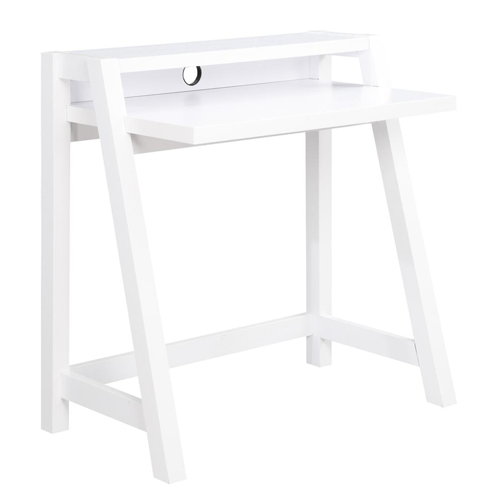 Newport Lilly 2 Tier Desk, White - Convience Concept, Inc.