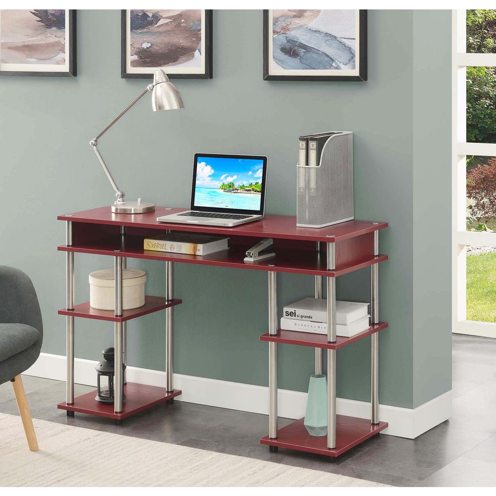 Designs2Go No Tools Student Desk with Shelves, R4-0539 - Convenience Concepts