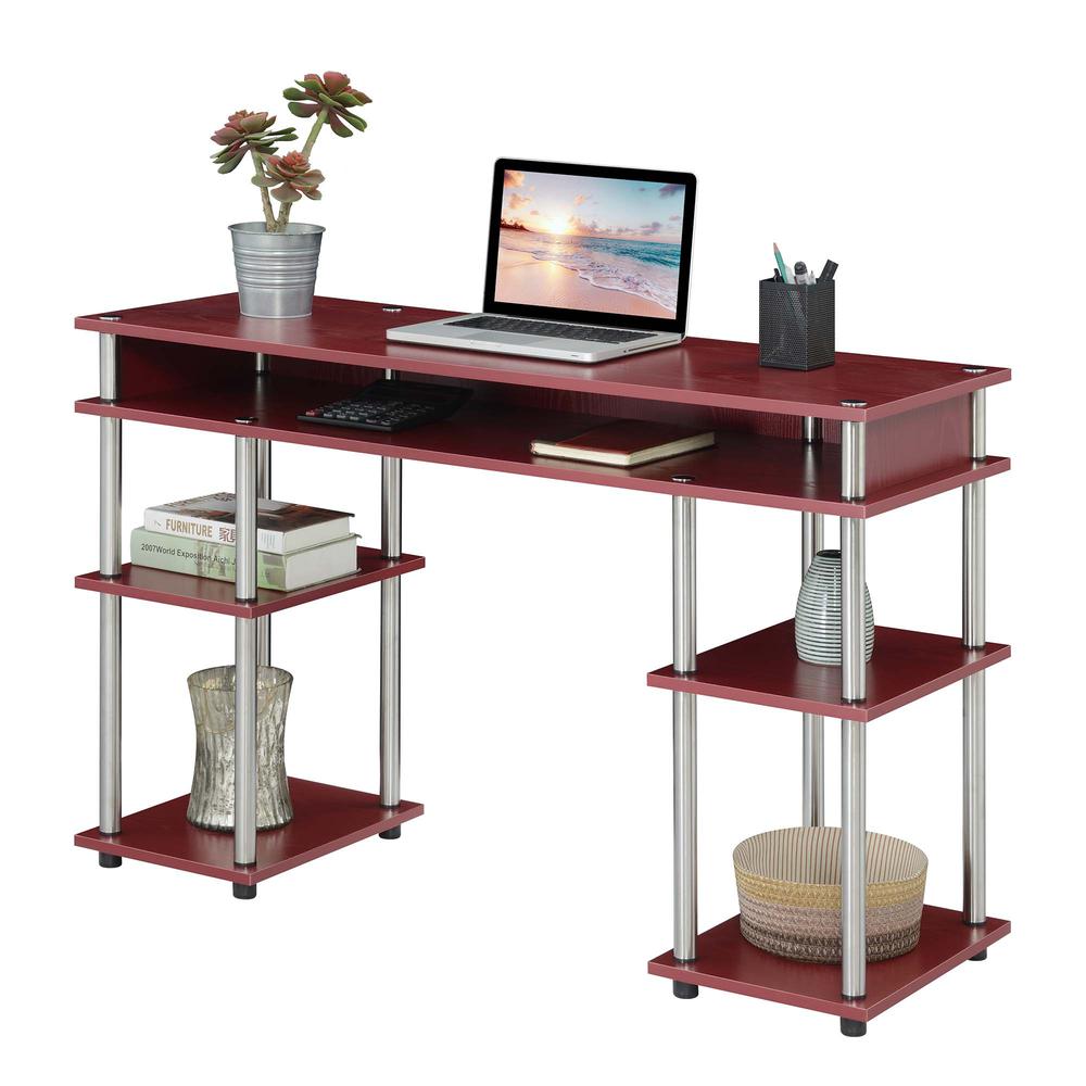 Designs2Go No Tools Student Desk with Shelves, R4-0539 - Convenience Concepts
