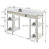 Designs2Go No Tools Student Desk with Shelves - Convience Concept, Inc.