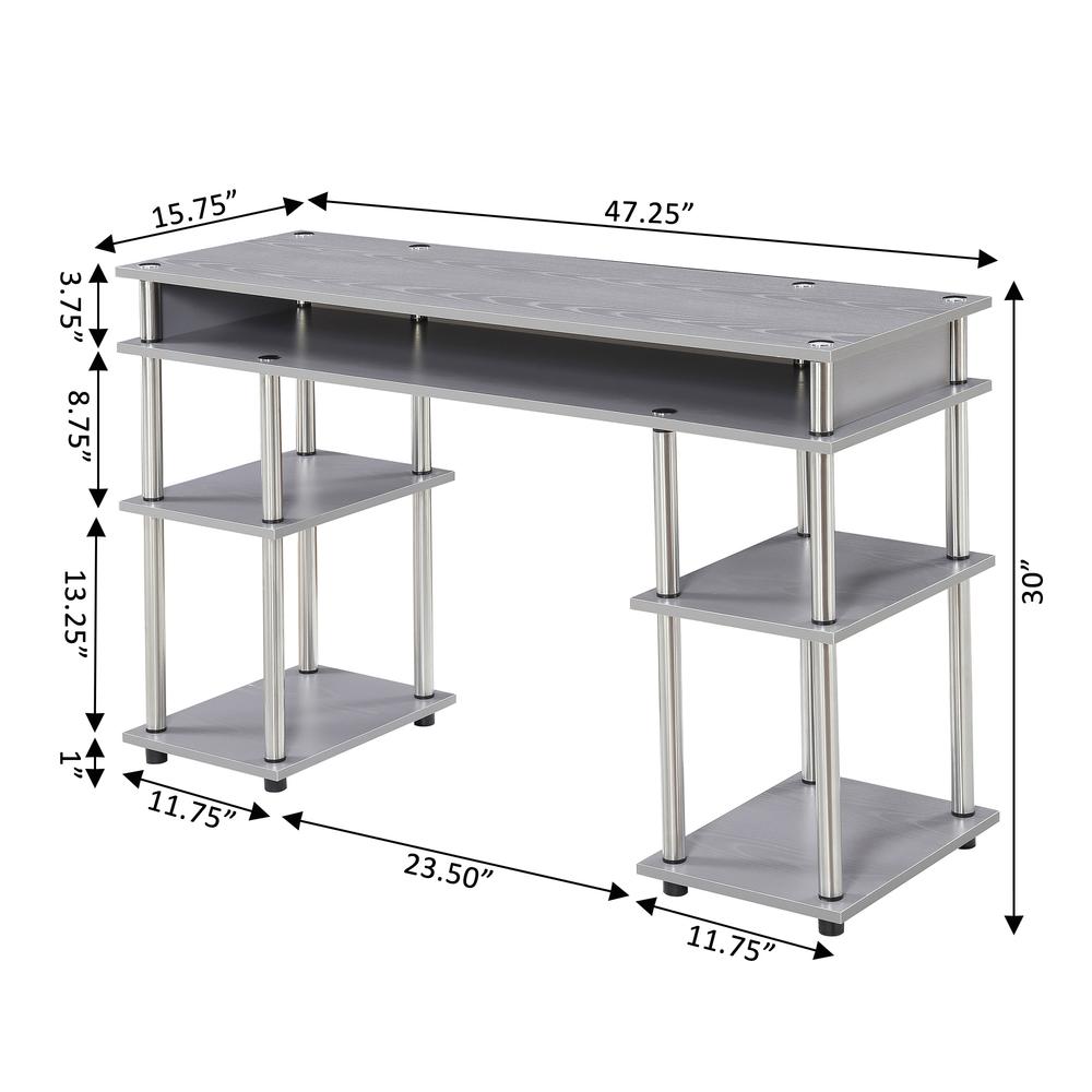 Designs2Go No Tools Student Desk - Convience Concept, Inc.