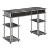 Designs2Go No Tools Student Desk, Gray Marble - Convenience Concepts