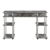 Designs2Go No Tools Student Desk, Gray Marble - Convenience Concepts