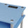 Designs2Go No Tools Student Desk With Charging Station, Blue - Convenience Concepts
