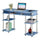 Designs2Go No Tools Student Desk With Charging Station, Blue - Convenience Concepts