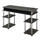 Designs2Go No Tools Student Desk with Charging Station, Charcoal Gray - Convenience Concepts