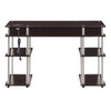Designs2Go No Tools Student Desk With Charging Station, Espresso - Convenience Concepts