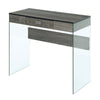 SoHo Glass 36'' Desk - Convenience Concepts