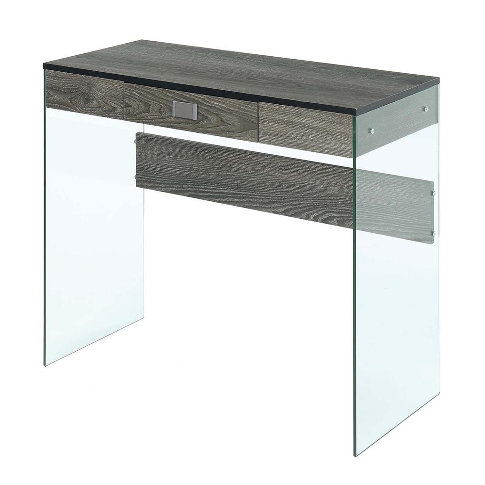 SoHo Glass 36'' Desk - Convenience Concepts