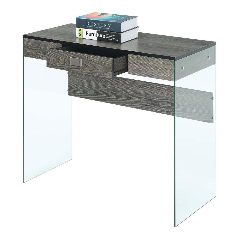 SoHo Glass 36'' Desk - Convenience Concepts