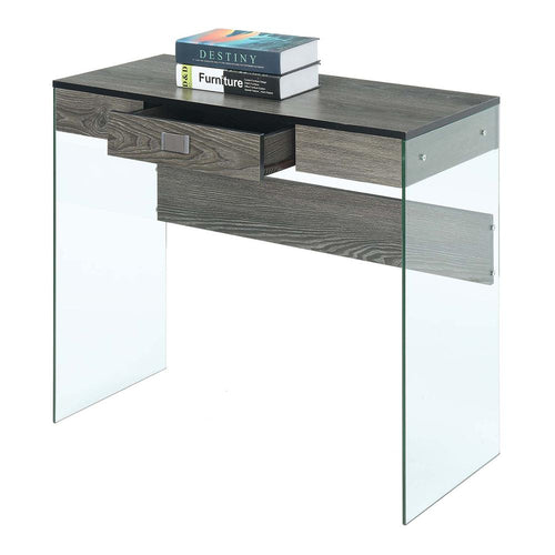SoHo Glass 36'' Desk - Convenience Concepts