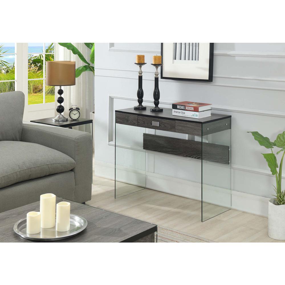 SoHo Glass 36'' Desk - Convenience Concepts