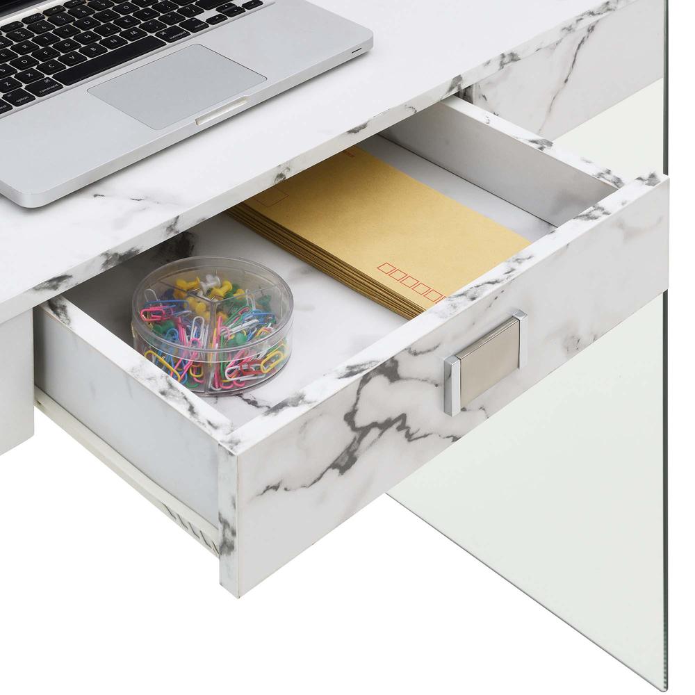 SoHo Glass 36 Desk - Convenience Concepts
