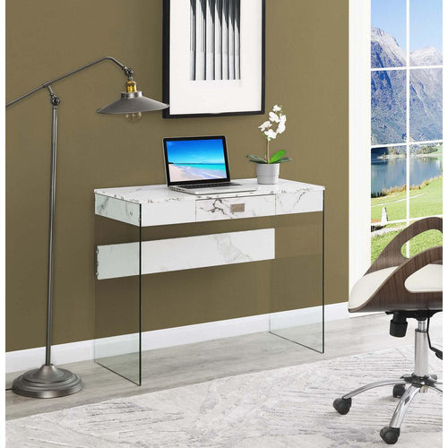 SoHo Glass 36 Desk - Convenience Concepts