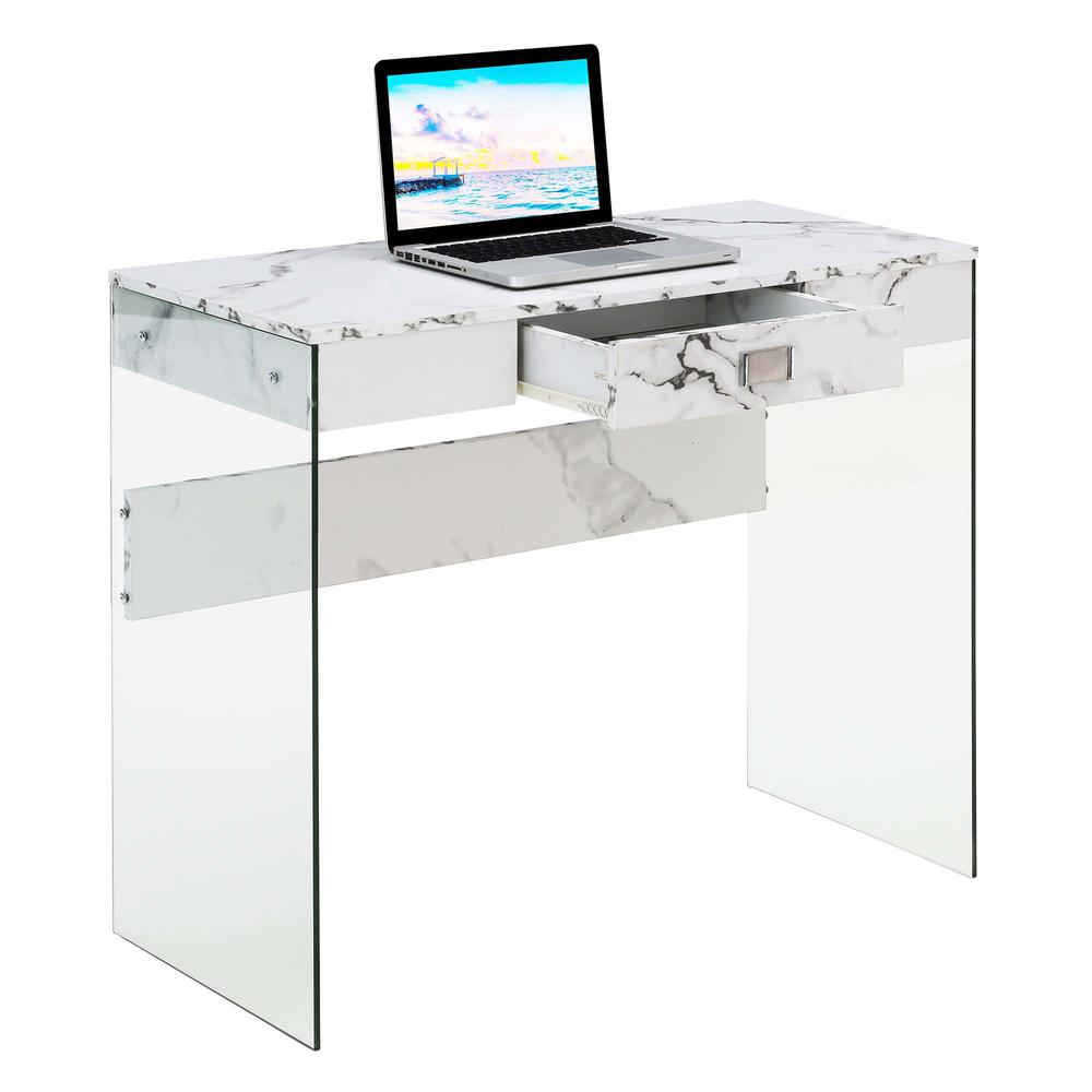 SoHo Glass 36 Desk - Convenience Concepts