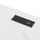 Soho 42 Inch Glass Desk With Charging Station, Faux White Marble - Convenience Concepts