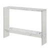 SoHo Glass V Console Table with Shelf - Convenience Concepts