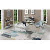 SoHo Glass V Console Table with Shelf - Convenience Concepts