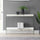 SoHo Glass V Console Table with Shelf - Convenience Concepts