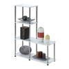 Designs2Go Multi Shelf ''L'' Bookshelf - Convience Concept, Inc.