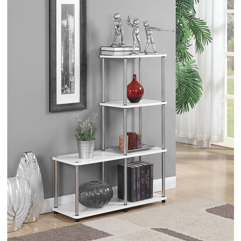 Designs2Go Multi Shelf ''L'' Bookshelf - Convience Concept, Inc.