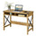 Durango 42 Inch Desk With Charging Station, English Oak/Black - Convenience Concepts