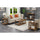 Durango Console Table, Barnwood/Black - Convenience Concepts