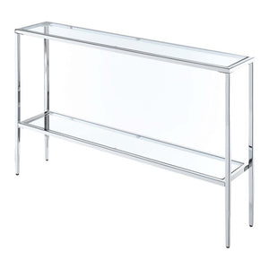Nadia Chrome Console Table - Convenience Concepts