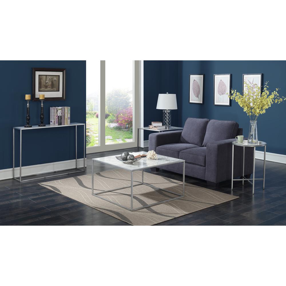 Gold Coast Faux Marble Console Table - Convience Concept, Inc.