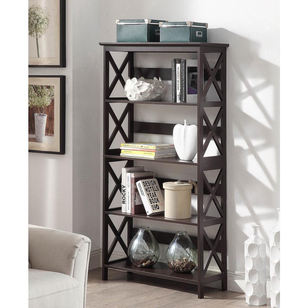 Oxford 5 Tier Bookcase - Convience Concept, Inc.