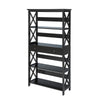 Oxford 5 Tier Bookcase with Drawer - Convience Concept, Inc.