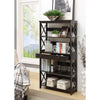 Oxford 5 Tier Bookcase with Drawer - Convience Concept, Inc.