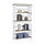 Oxford 5 Tier Bookcase with Drawer - Convenience Concepts