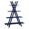 Oxford A Frame Bookshelf, Cobalt Blue - Convenience Concepts