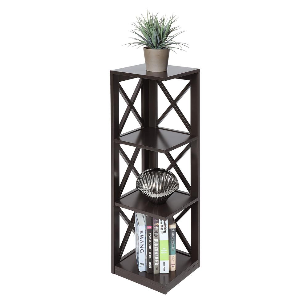 Oxford 3 Tier Corner Bookcase - Convience Concept, Inc.