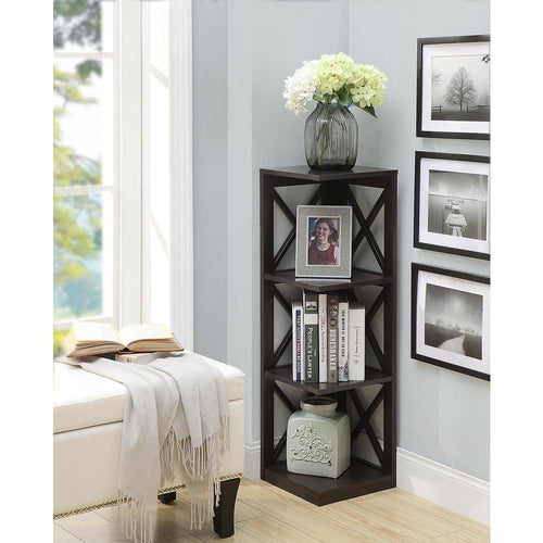 Oxford 3 Tier Corner Bookcase - Convience Concept, Inc.
