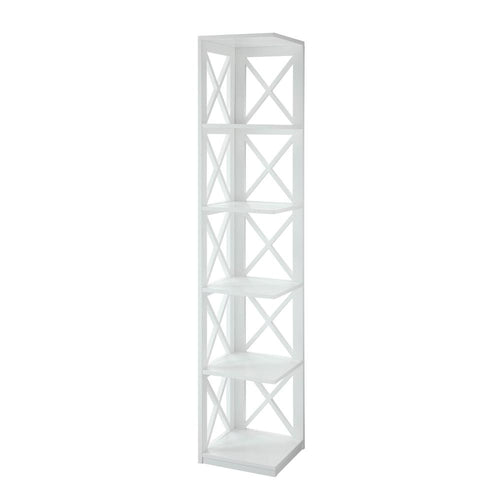 Oxford 5 Tier Corner Bookcase - Convience Concept, Inc.
