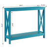 Oxford Console Table with Shelf - Convience Concept, Inc.