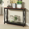 Oxford Console Table with Shelf - Convience Concept, Inc.