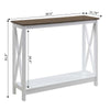 Oxford Console Table with Shelf - Convience Concept, Inc.
