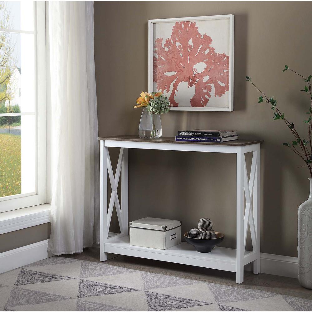 Oxford Console Table with Shelf - Convience Concept, Inc.
